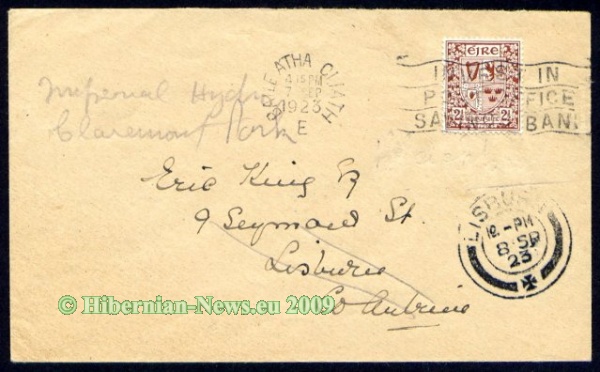 1923 wmk. Se 2½d brown, First Day of issue