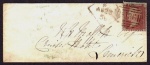 1856 cover to Limerick with Dublin Spoon