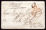 1836 cover to London with unusual ms. 0