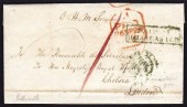 1846 EL to London with PAID AT / BALLYCASTLE