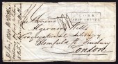 1840 double EL with boxed CORK / SHIP LETTER